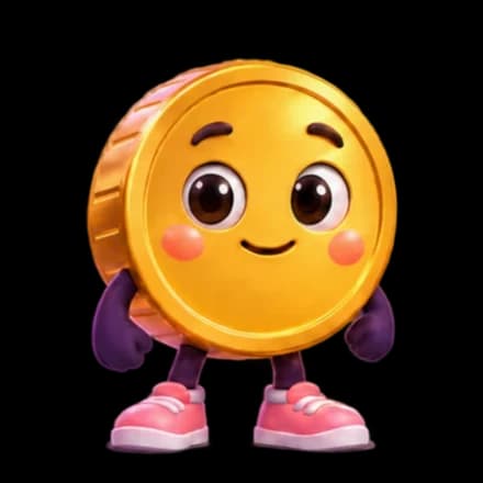 Lukitas, a gold coin with a smiling face